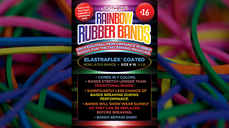 【新品】レインボーラバーバンド Joe Rindfleisch's SIZE 16 Rainbow Rubber Bands (Combo Pack) - Trick