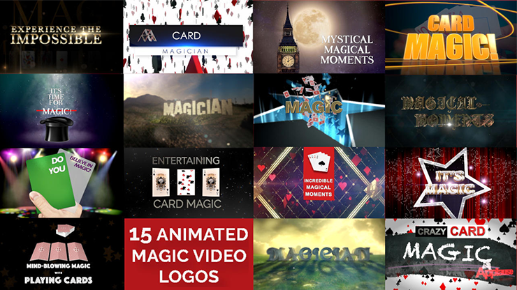 【Murphy's Magic DL】『15マジックビデオロゴスフォーマジシャンズ』 ヴォルフガング・リーベ / 15 Magic Video Logos for Magicians by Wolfgang Riebe mixed media DOWNLOAD