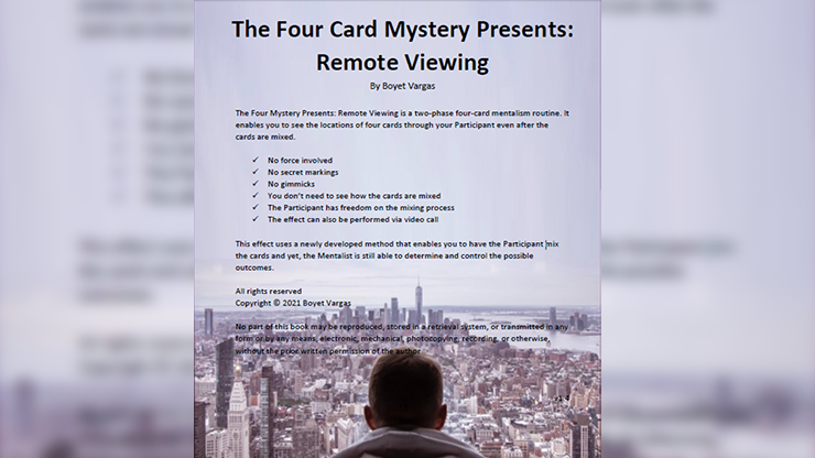 【Murphy's Magic DL】TFCM Presents - Remote Viewing by Boyet Vargas eBook DOWNLOAD