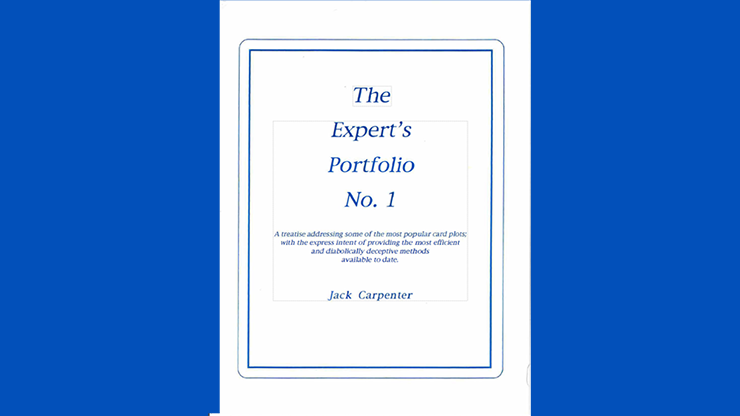 【Murphy's Magic DL】Expert's Portfolio by Jack Carpenter eBook