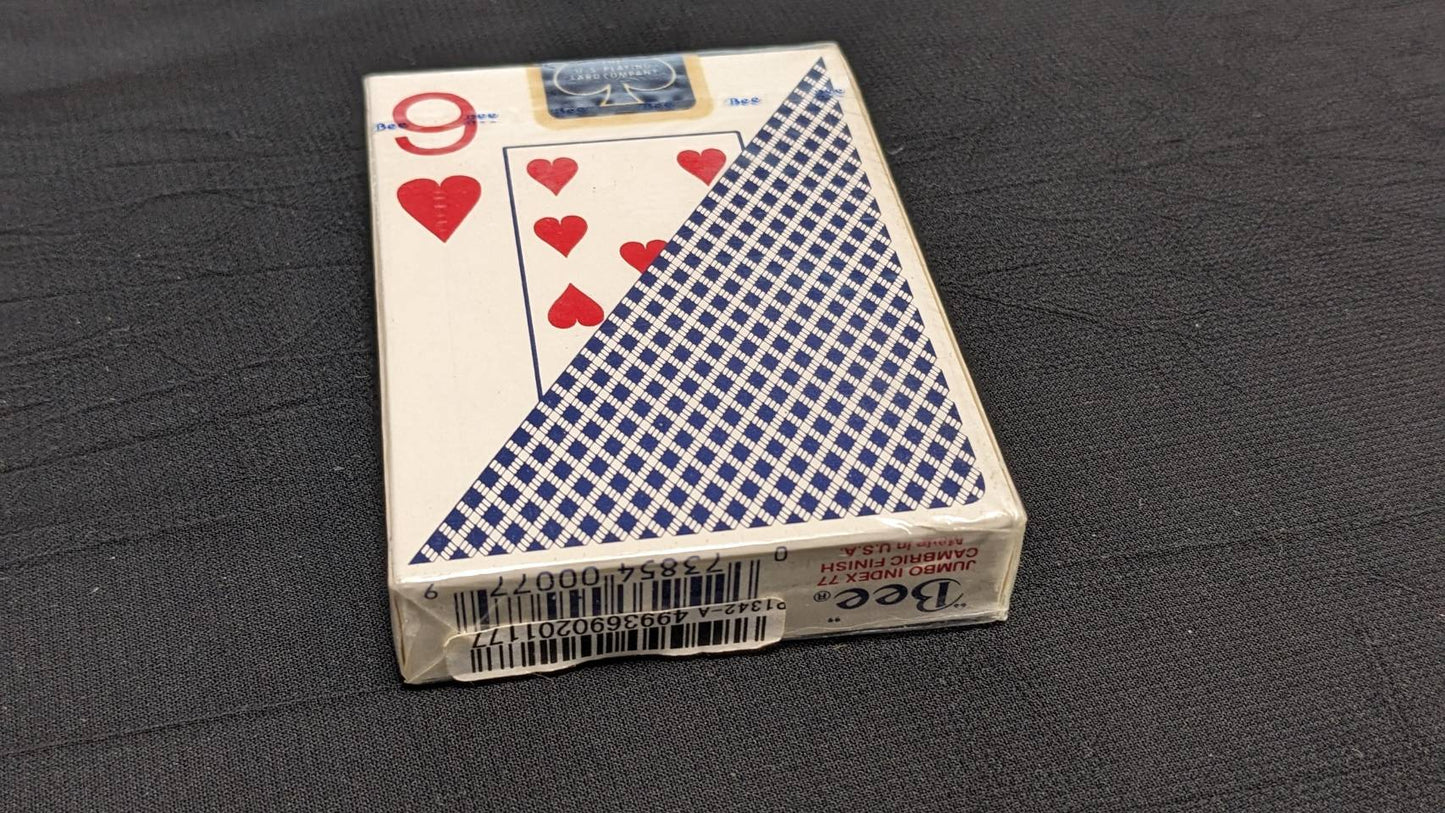 【中古:状態S】Cards Bee Poker Jumbo index(青)