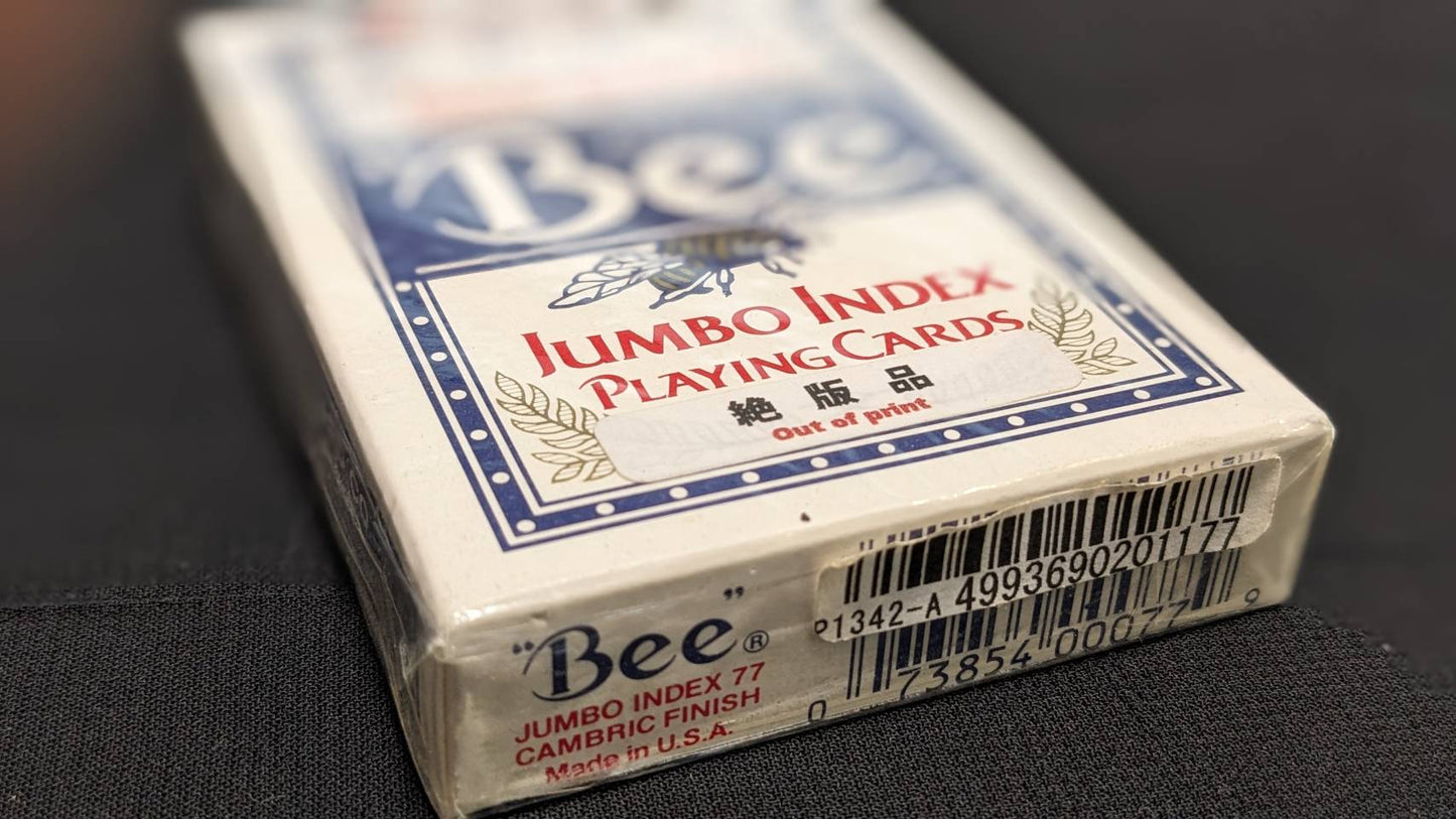 【中古:状態S】Cards Bee Poker Jumbo index(青)