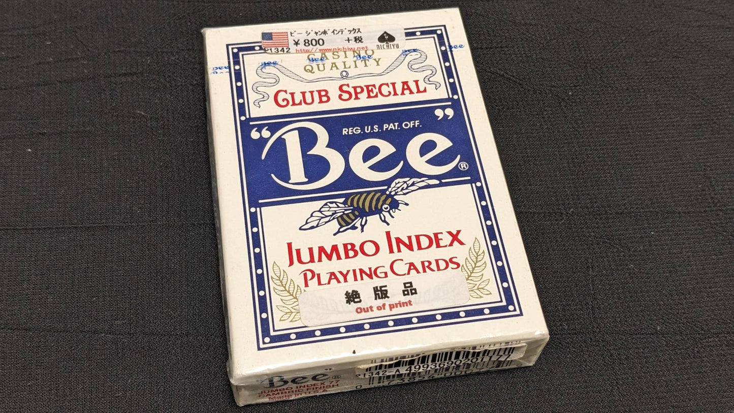 【中古:状態S】Cards Bee Poker Jumbo index(青)