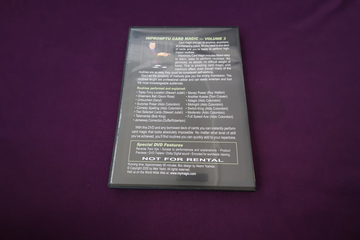 【中古:状態A】IMPROMPTU CARD MAGIC by Aldo Colombini 3
