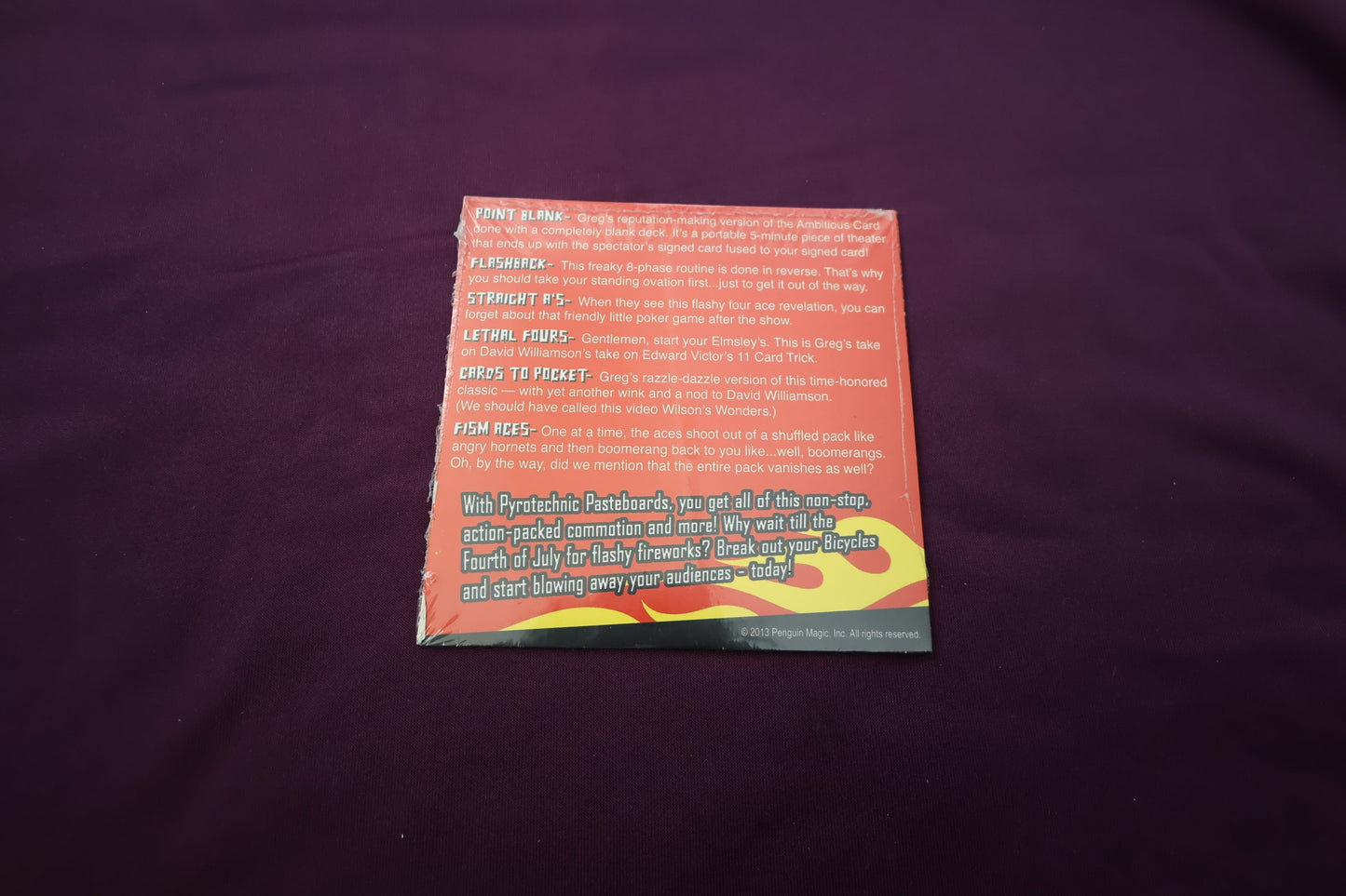 【中古:状態S】Pyrotechnic Pasteboards with Gregory Wilson