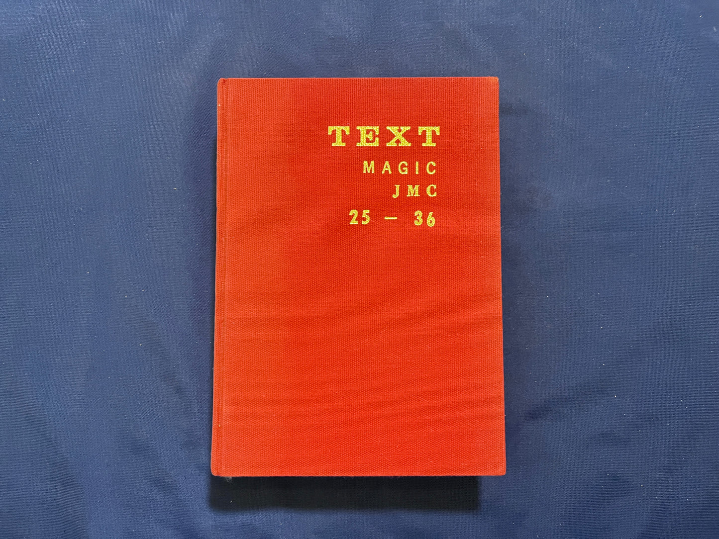 【中古:状態C】JMC TEXT 合本 25-36