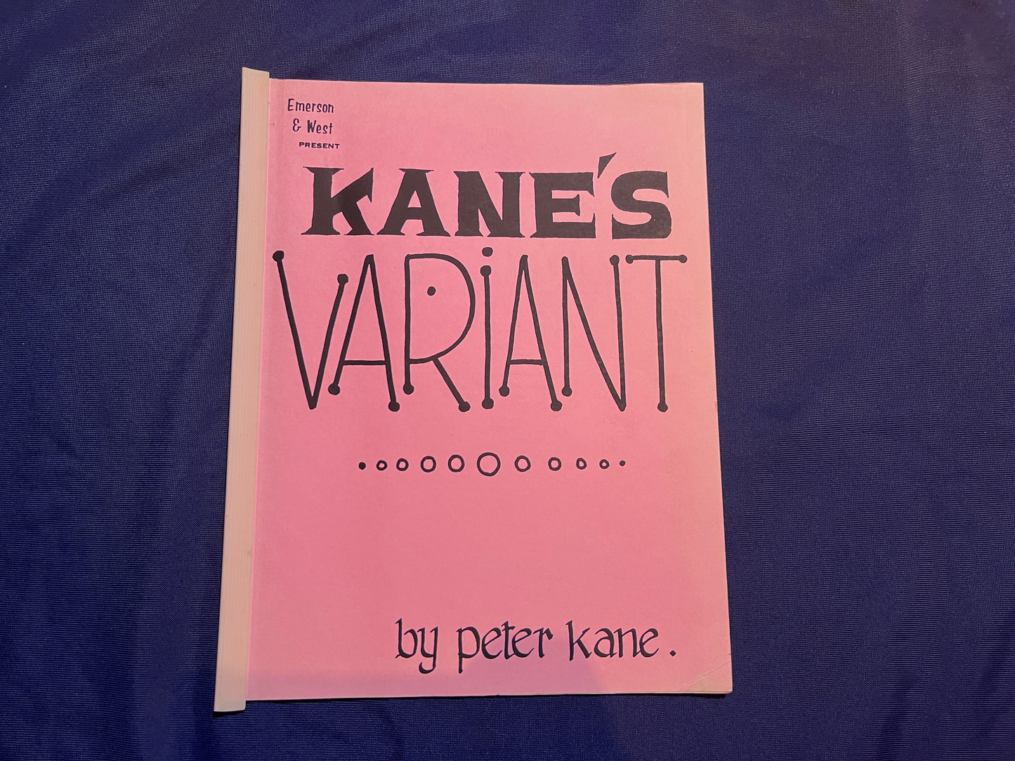 【中古:状態A】KANE'S VARIANT