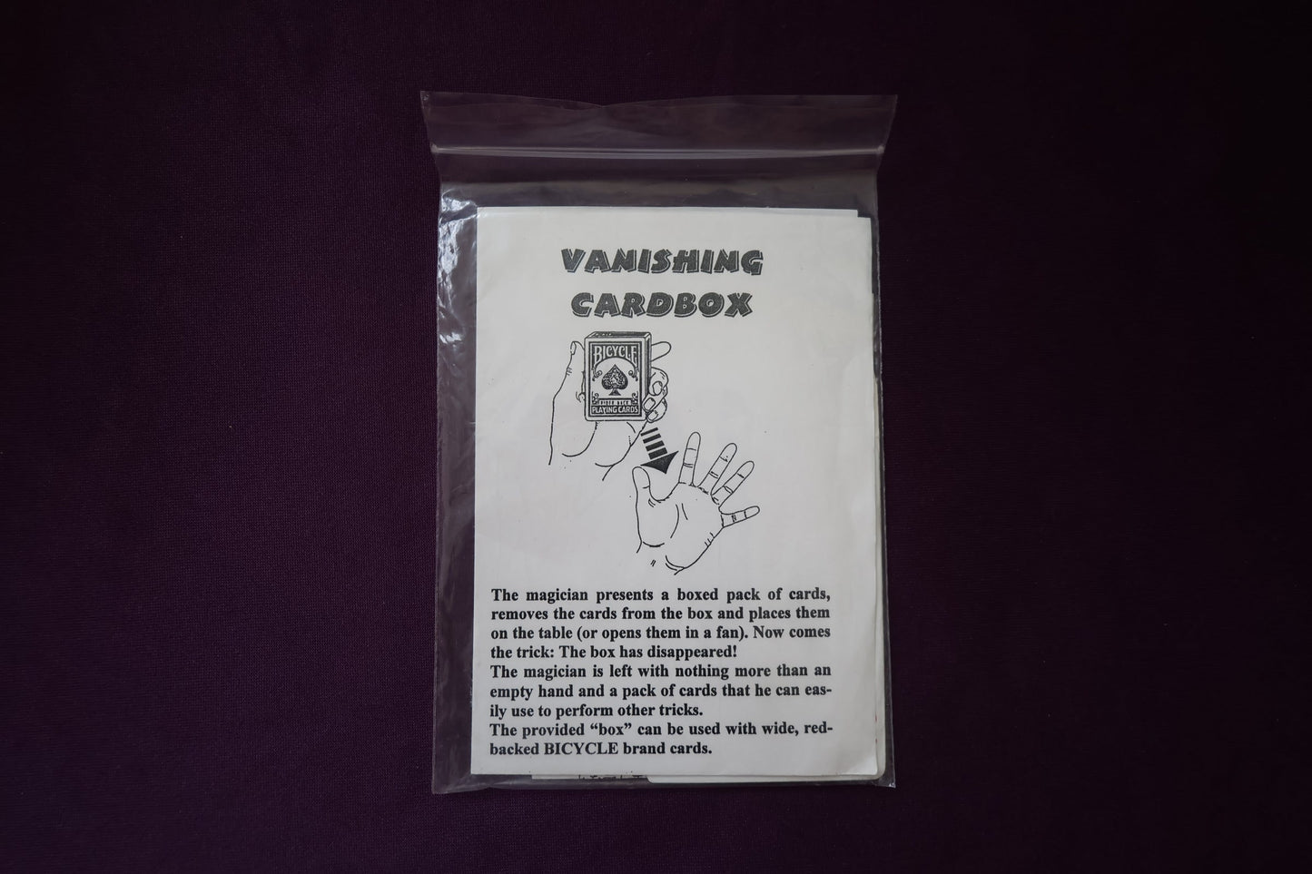 【中古:状態A】VANISHING CARDBOX