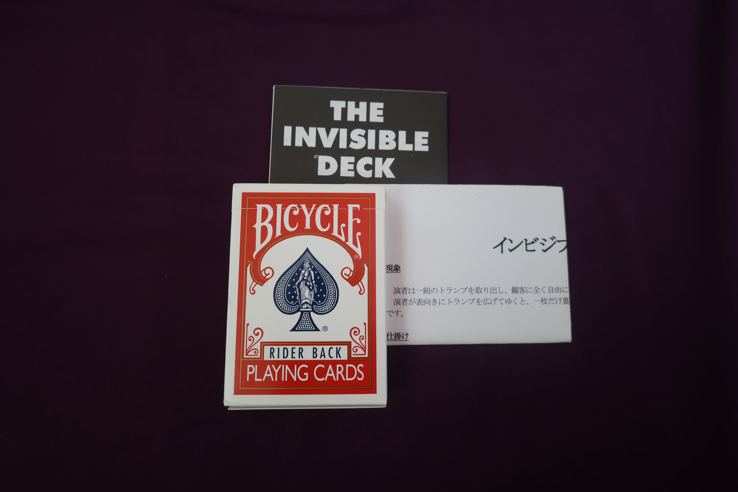 【中古:状態B】BICYCLE RIDAR BACK THE INVISIBLE DECK (赤)