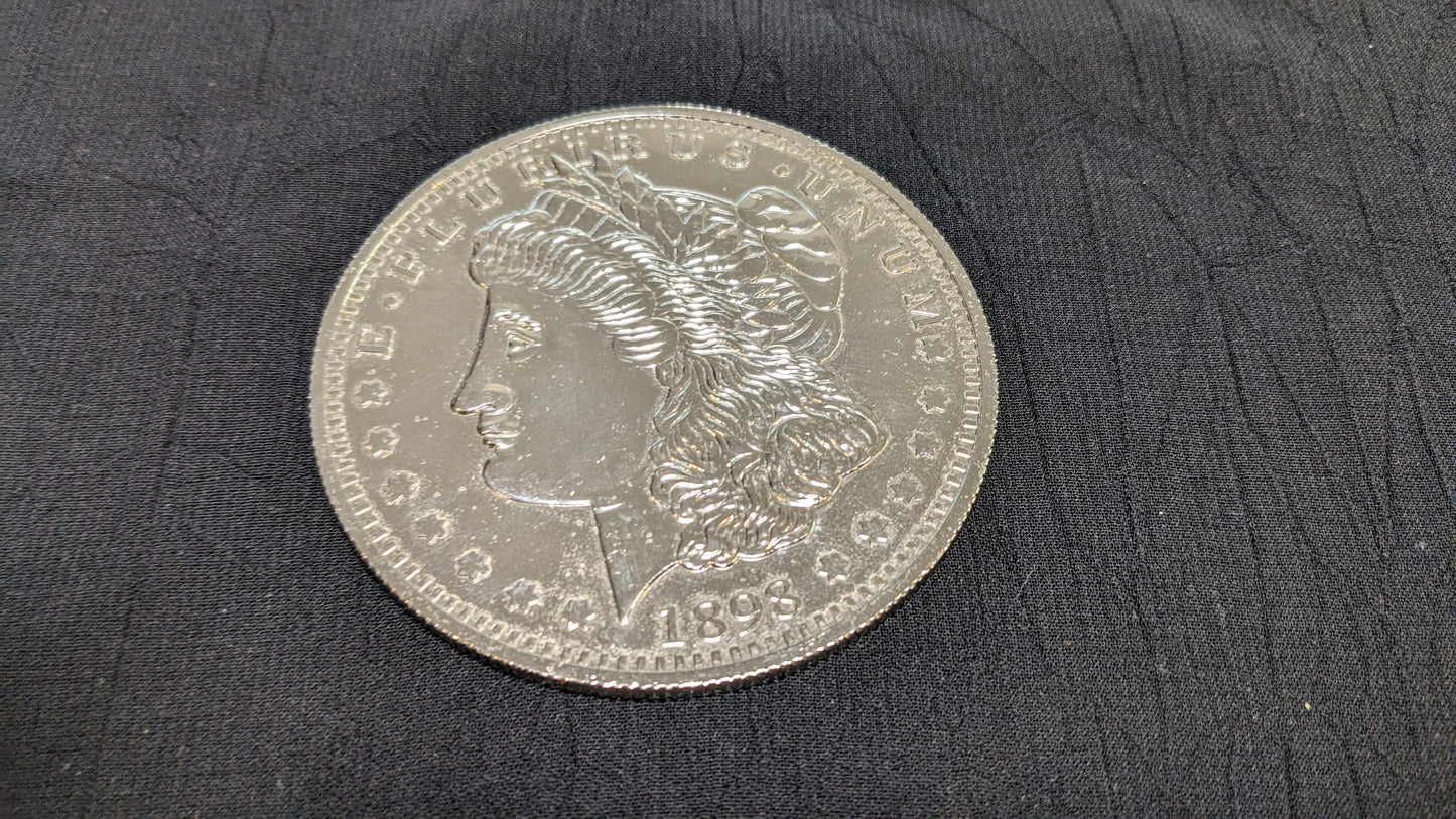 【中古:状態B】ジャンボ・クロム・ダラー (Jumbo Chrome Dollar)〔モルガン, 3インチ〕