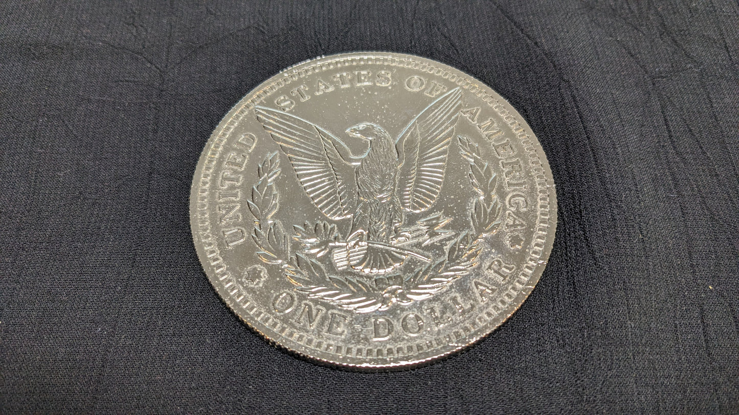 【中古:状態B】ジャンボ・クロム・ダラー (Jumbo Chrome Dollar)〔モルガン, 3インチ〕