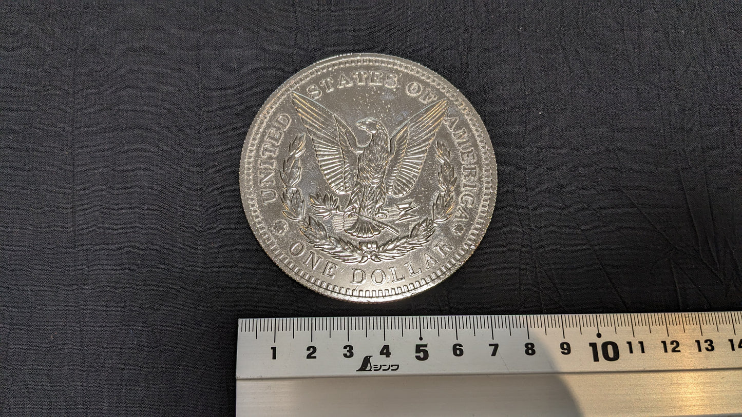 【中古:状態B】ジャンボ・クロム・ダラー (Jumbo Chrome Dollar)〔モルガン, 3インチ〕