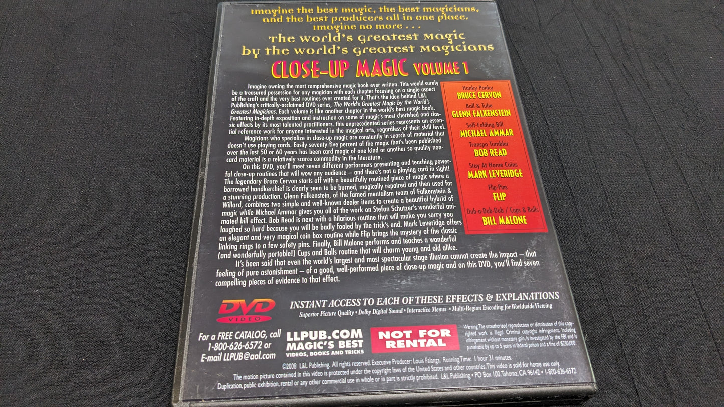 【中古:状態A】-World Greatest-CLOSEUP MAGIC vol1