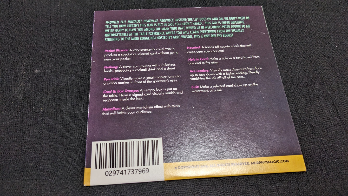 【中古:状態A】At The Table Live Lecture - Peter Eggink August 19th 2015