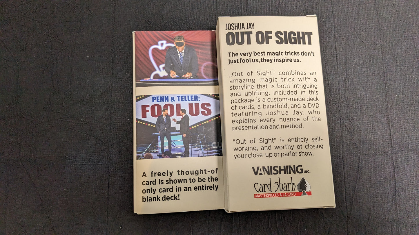 【中古:状態A】Out of Sight by Joshua Jay