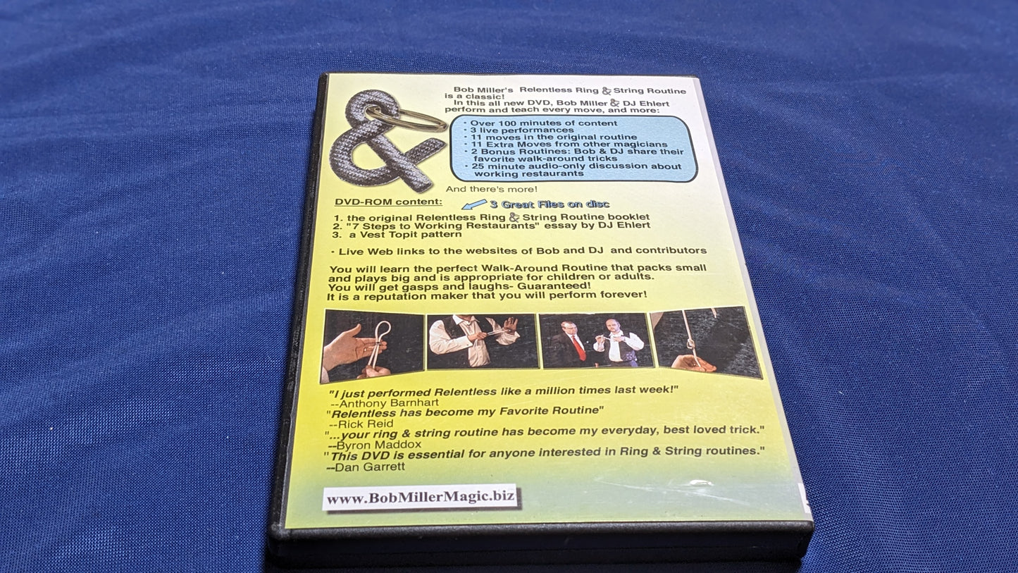 【中古:状態A】The New Relentless Ring & String Routine by Bob Miller and DJ Ehlert