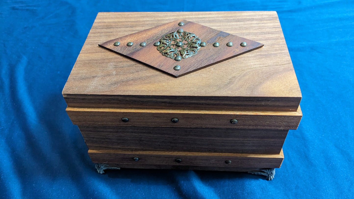 【中古:状態A】木製引き出し箱