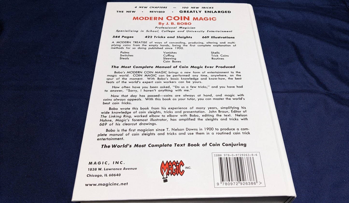 【中古:状態A】J.B. BOBO NEW MODERN COIN MAGIC