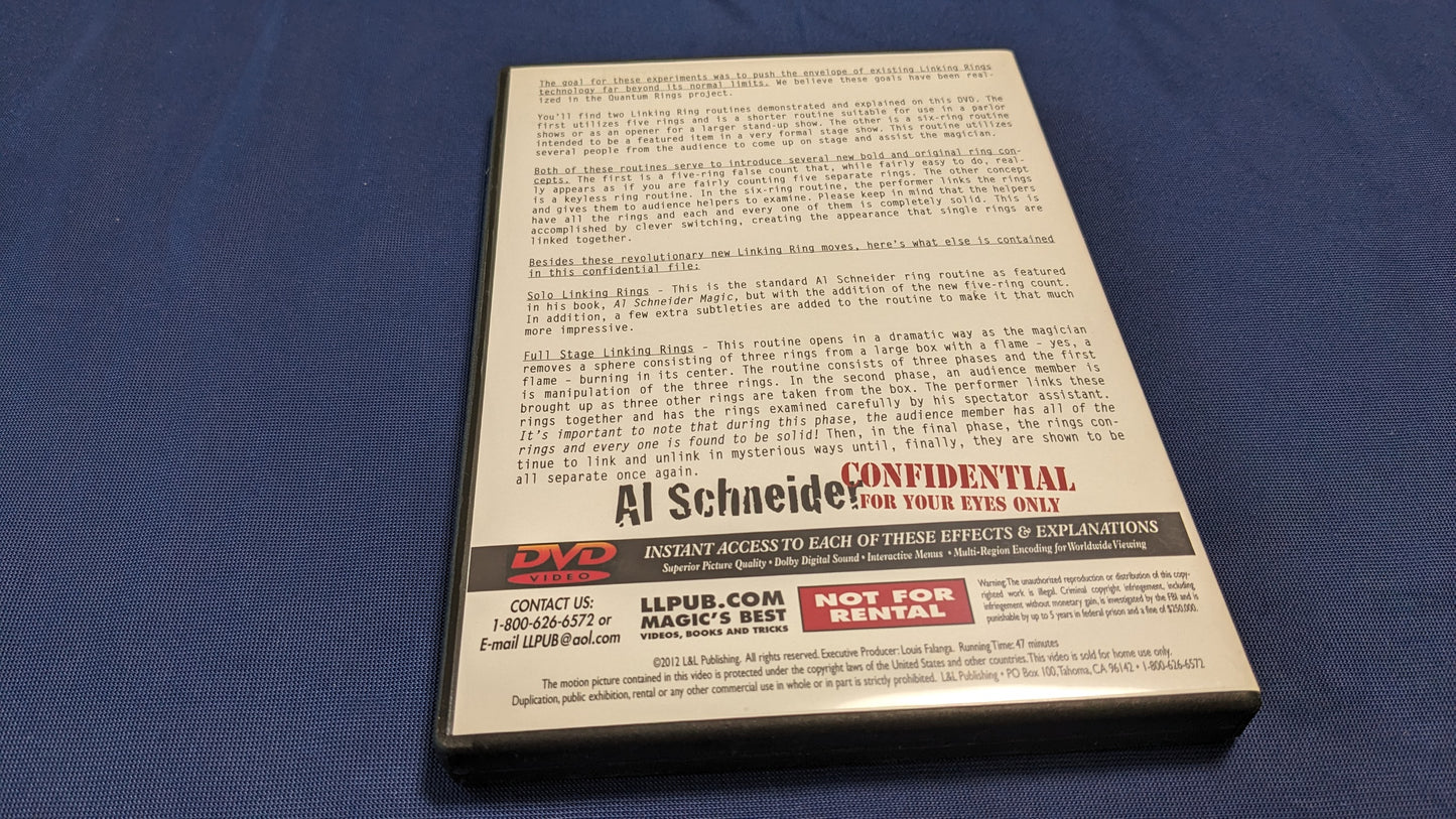 【中古:状態A】Al Schneider The linking Rings