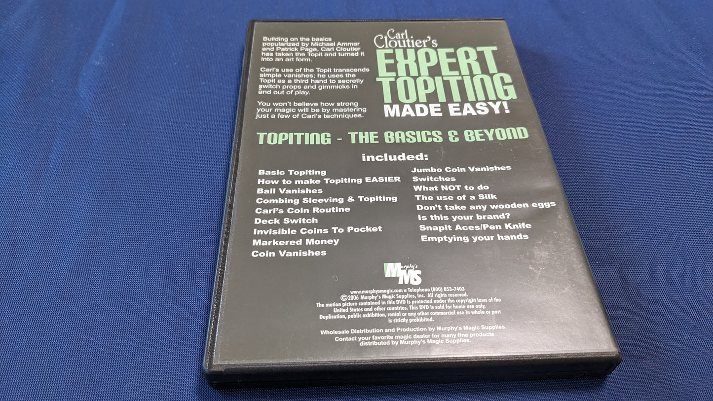 【中古:状態A】Carl Cloutier's Expart toppiting made easy
