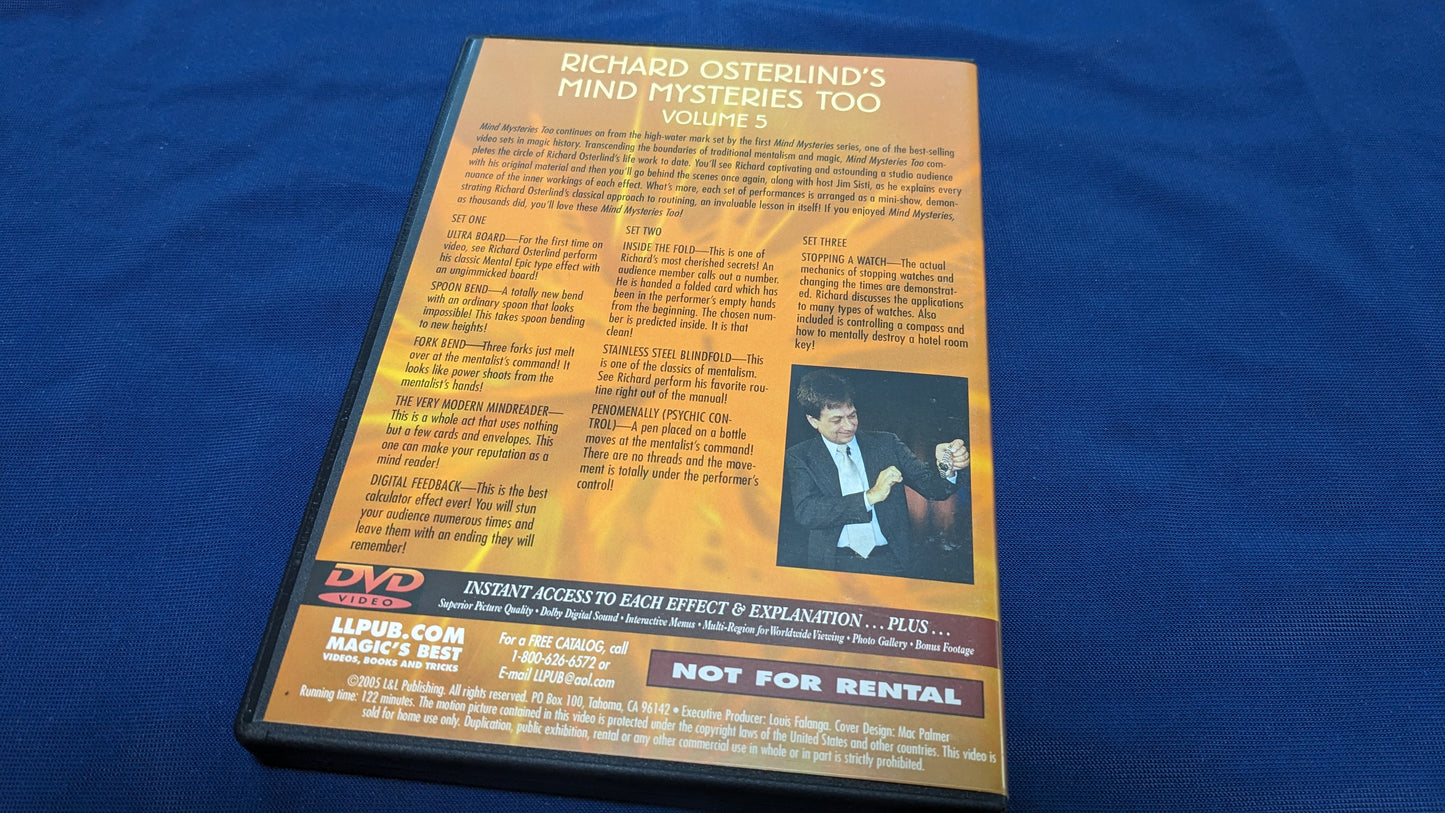 【中古:状態A】Mind Mysteries Vol 5 by Richard Osterlind