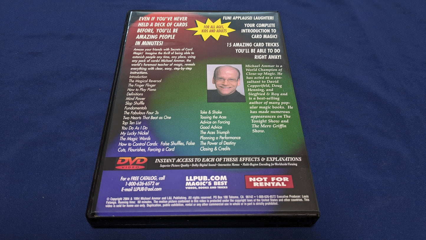 【中古:状態A】AMAZING SECRETS OF CARD MAGIC (MICHAEL AMMAR)