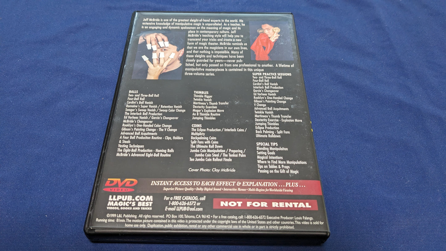 【中古:状態A】World Class Manipulation by Jeff McBride volume3