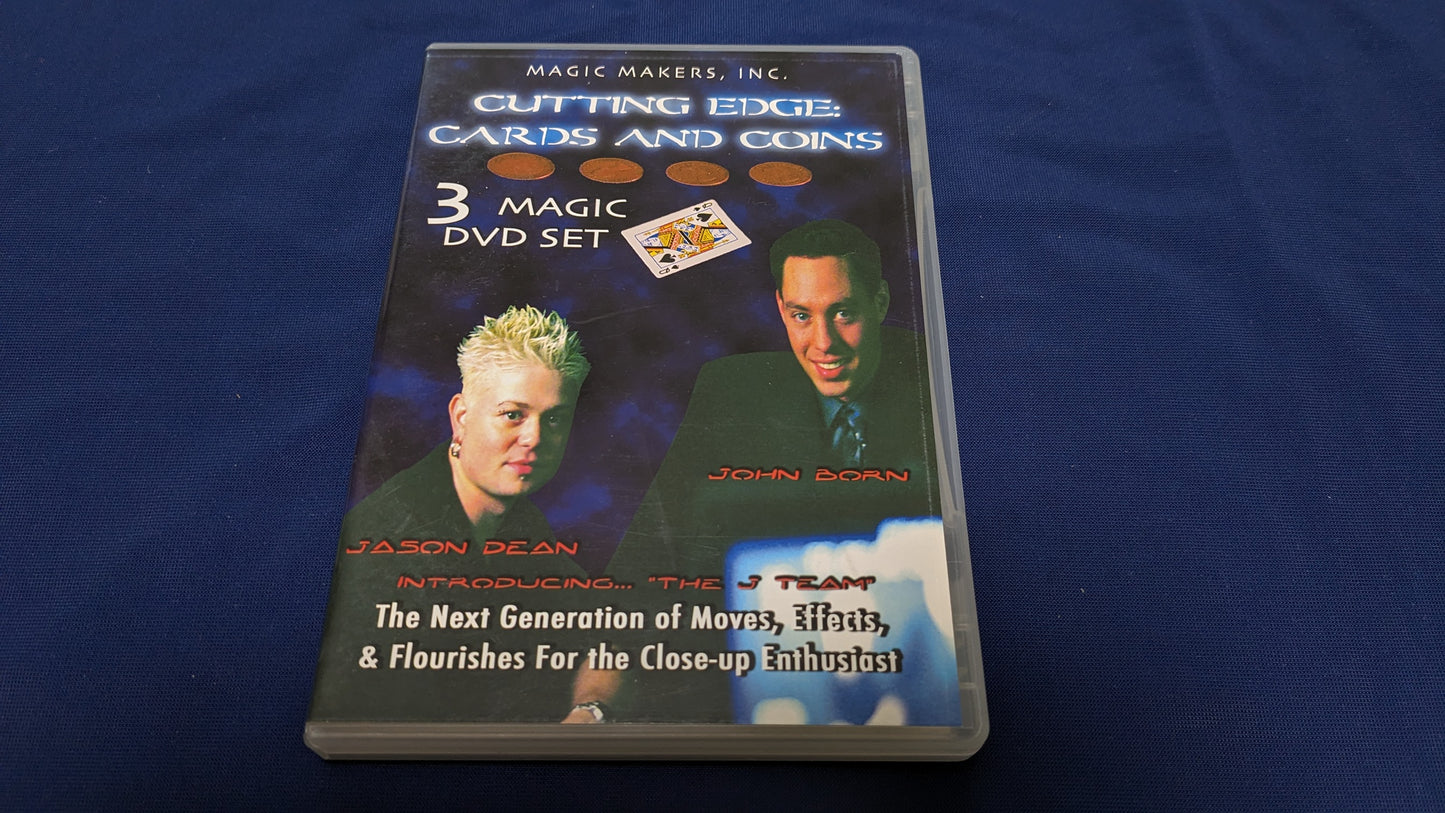 【中古:状態A】Cutting Edge Cards and Coins with Jason Dean and John Born (3 DVDs)