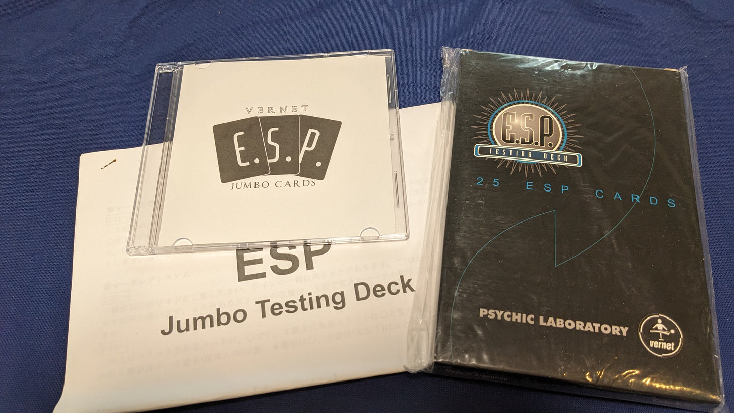 【中古:状態A】E.S.P. Jumbo Testing Cards