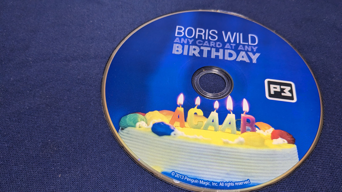 【中古:状態A】Any Card At Any Birthday by Boris Wild (DVD)