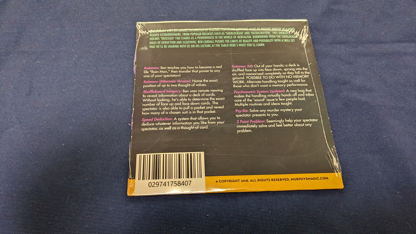 【中古:状態S】At The Table Live Lecture - BEN CARDALL