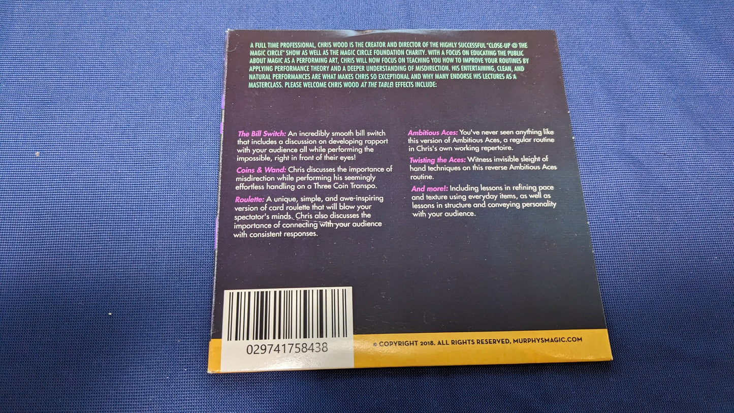 【中古:状態A】At The Table Live Lecture - CHRIS WOOD