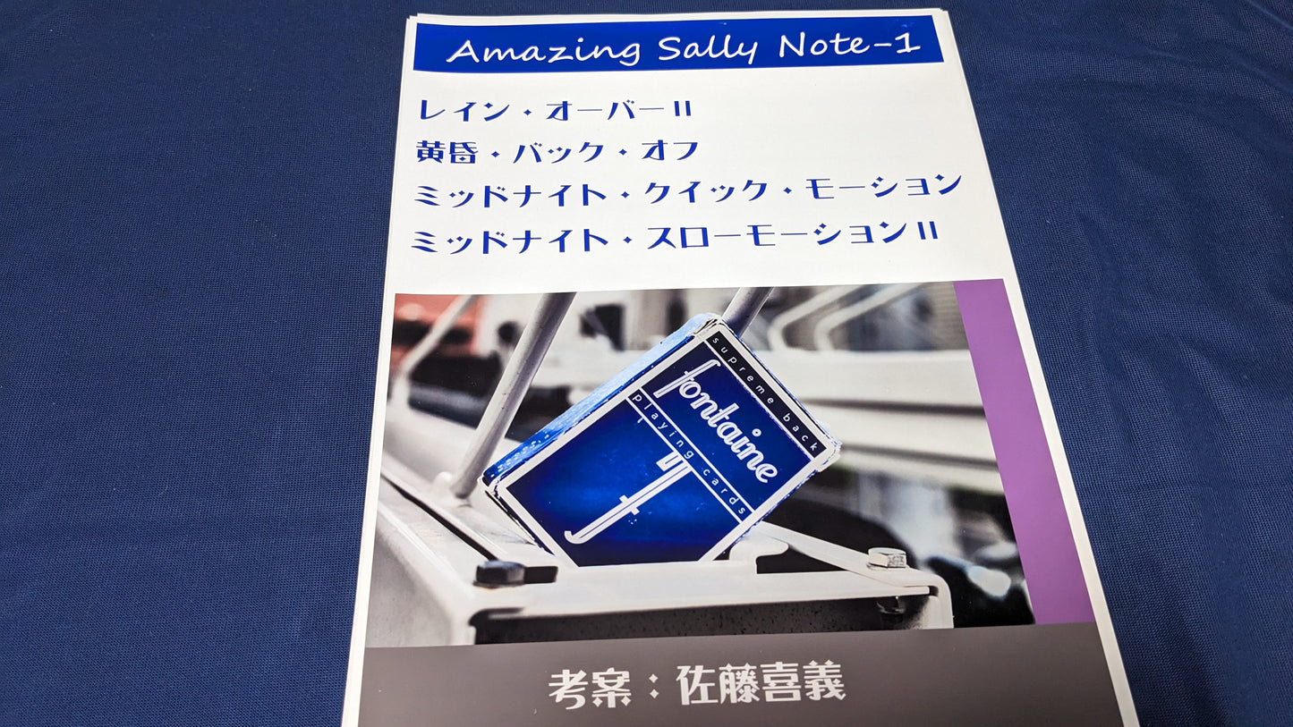 【中古:状態A】Amazing Sally Note-1(冊子のみ)