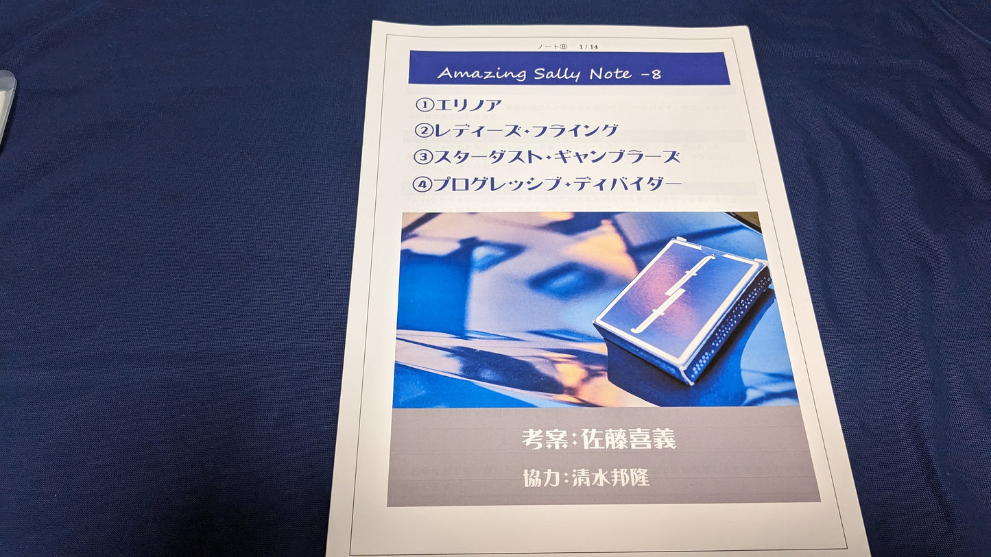 【中古:状態A】Amazing Sally Note-8(冊子のみ)