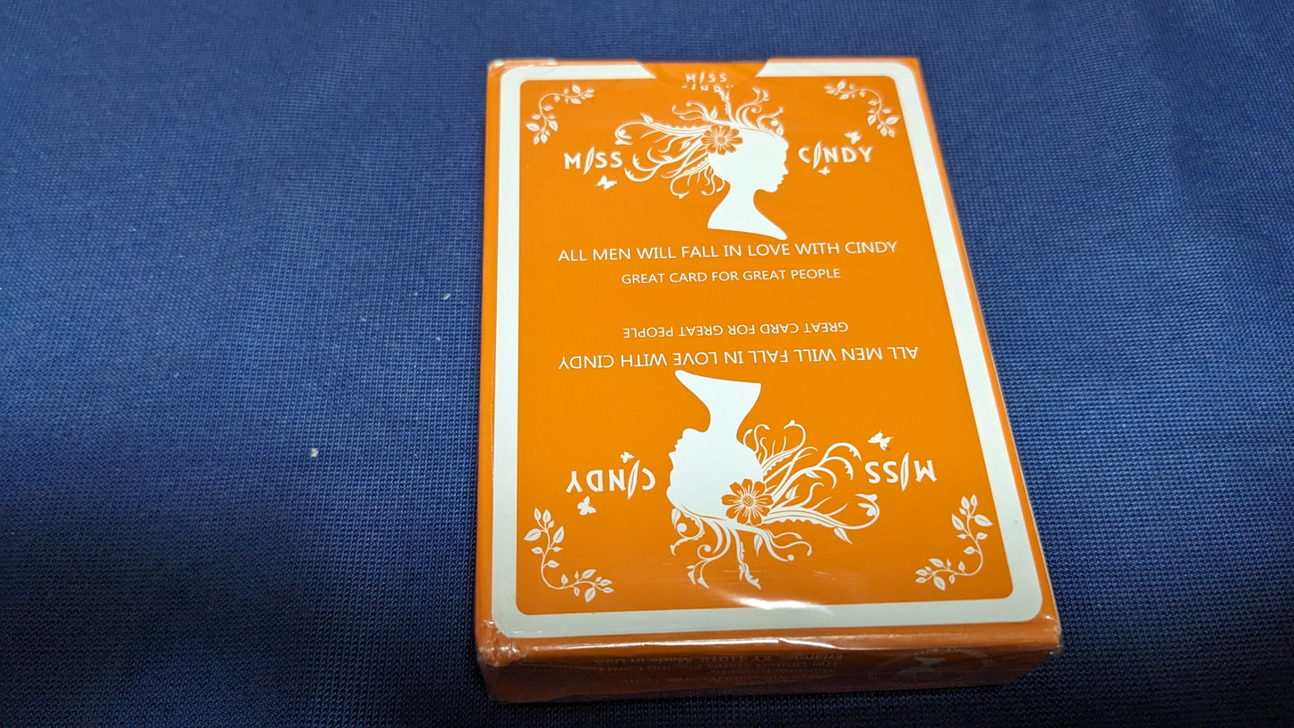 【中古:状態S】Miss Cindy Playing Cards by TCC(オレンジ)