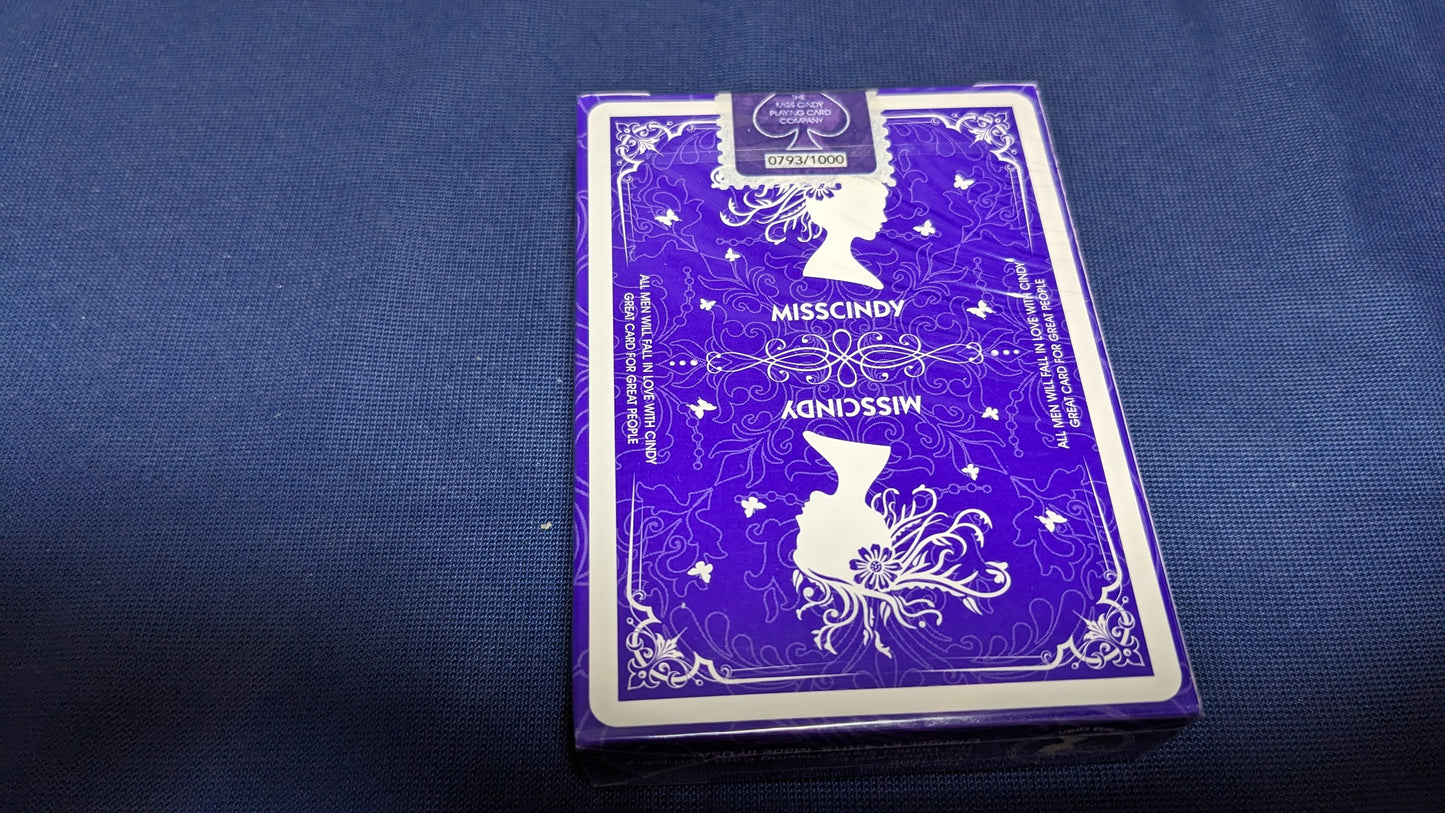 【中古:状態S】Miss Cindy Playing Cards by TCC(パープル)