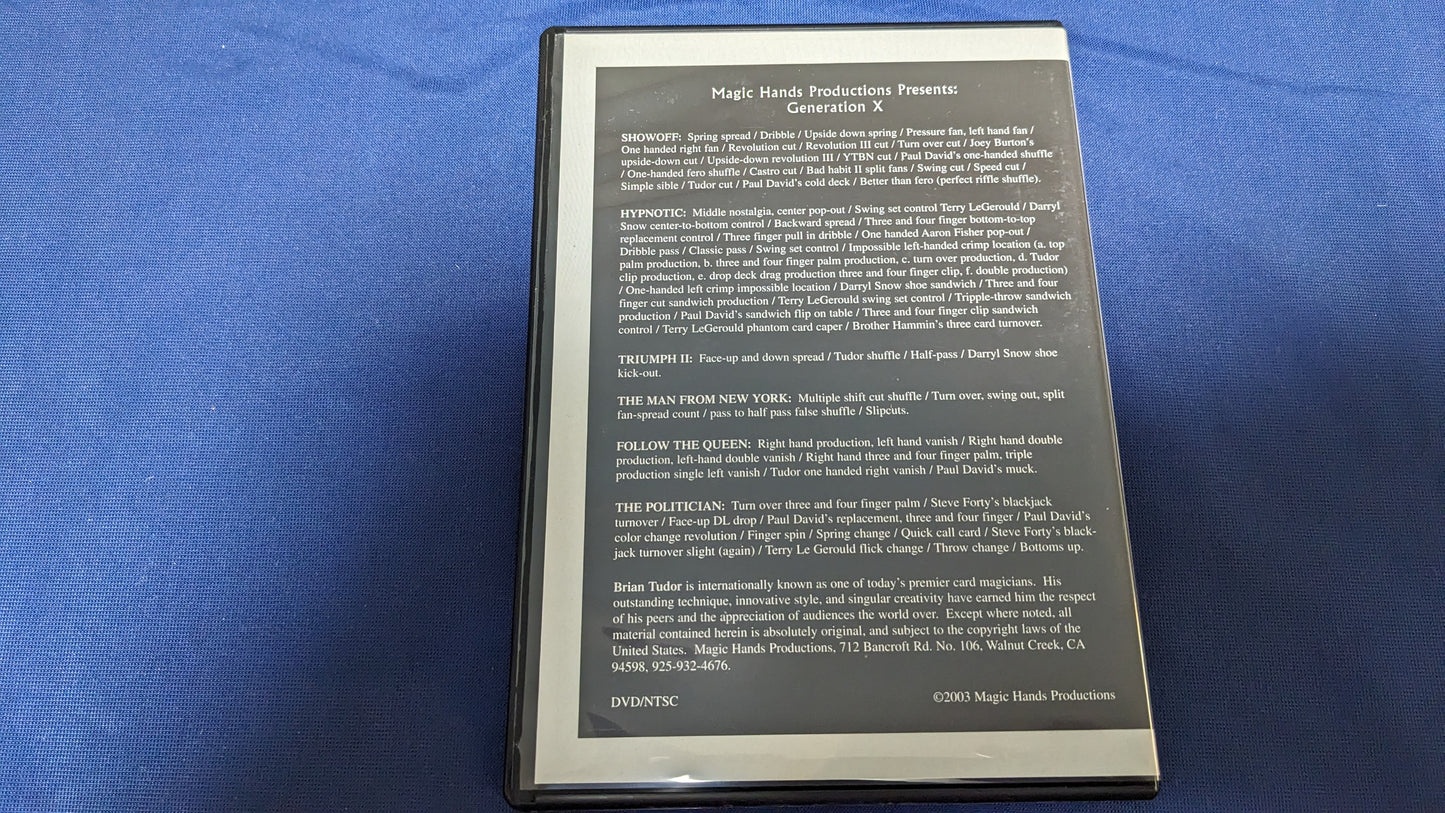 【中古:状態A】Generation X Brian Tudor