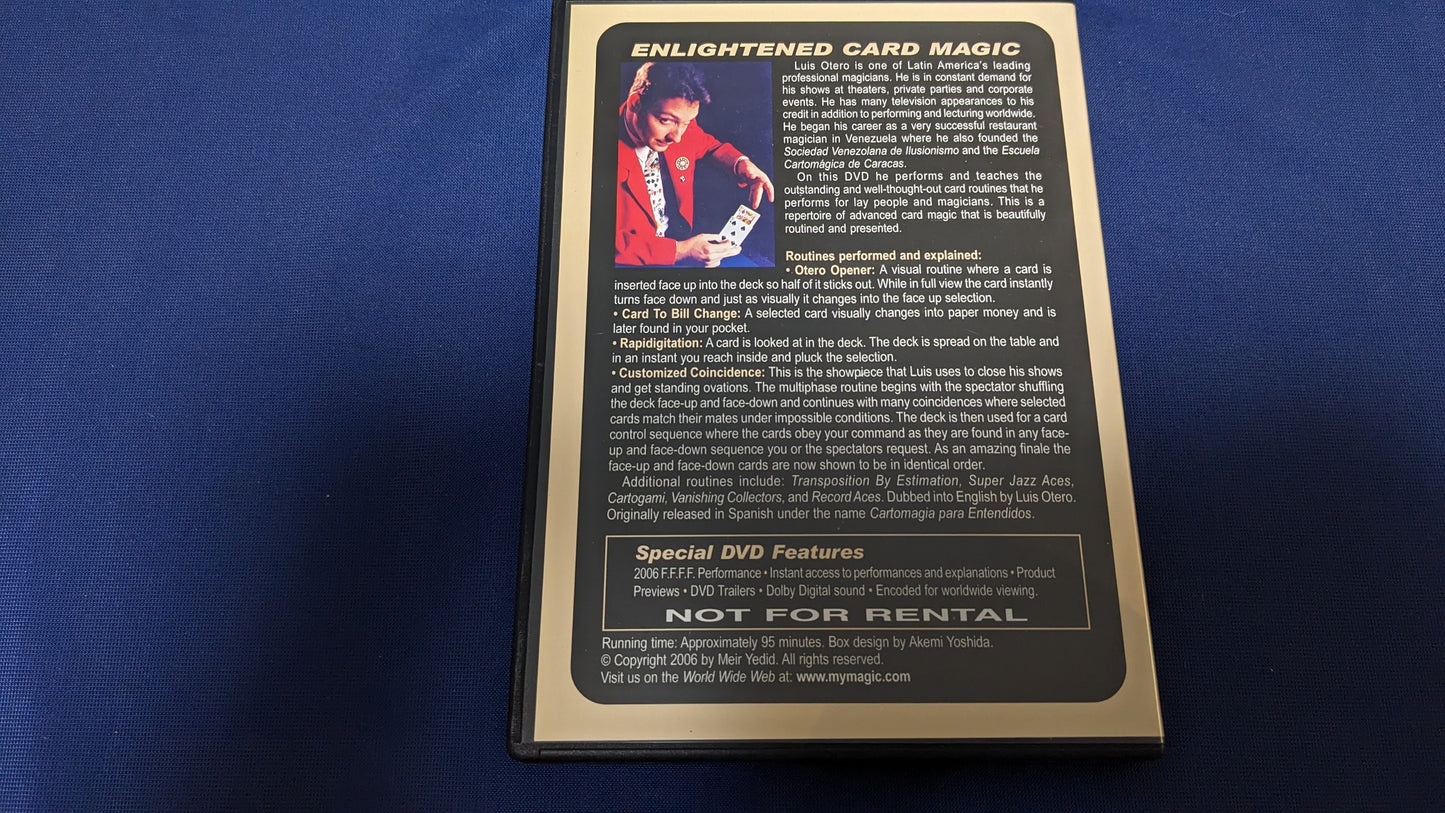 【中古:状態A】Enlightened Card Magic by Luis Otero