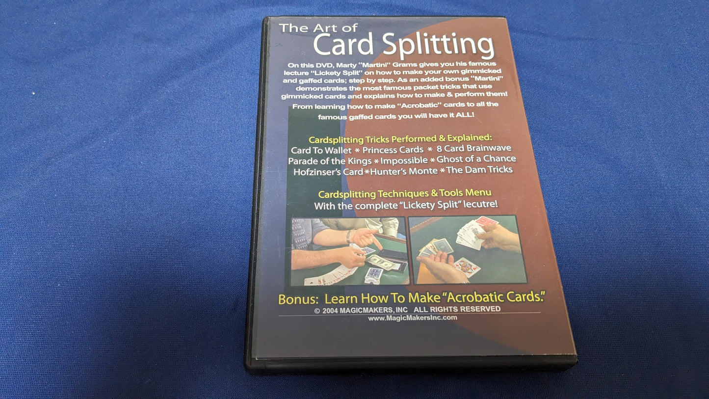 【中古:状態B】Art of Card Splitting by Marty Grams