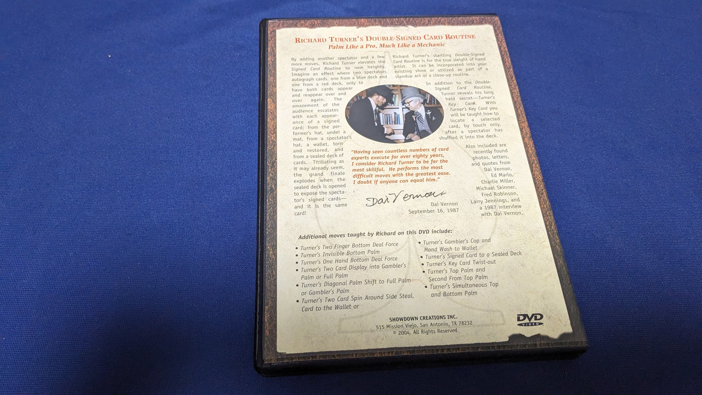 【中古:状態A】Richard Turner THE CHEAT Double Signed Card