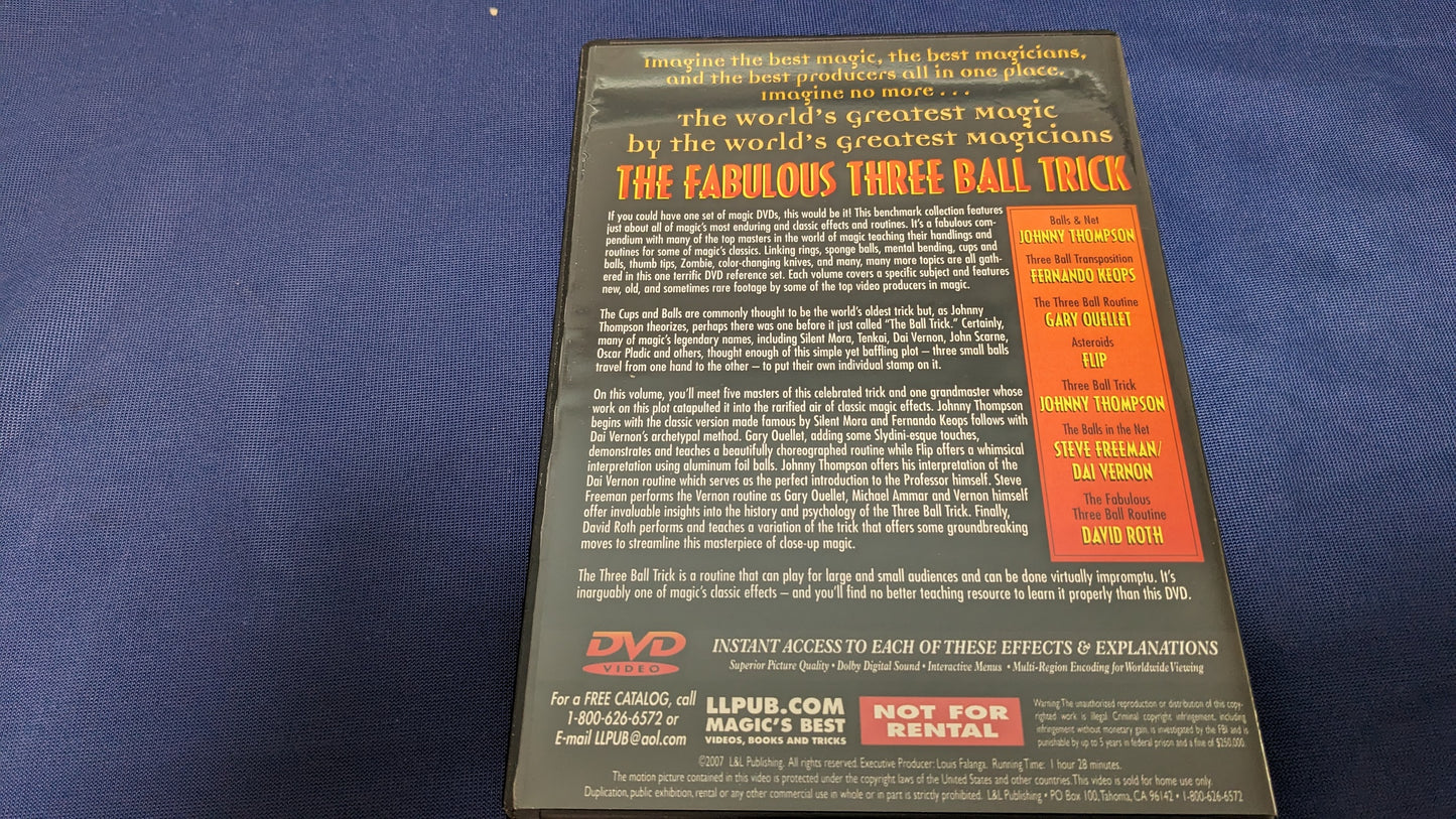 【中古:状態A】THREE BALL TRICK