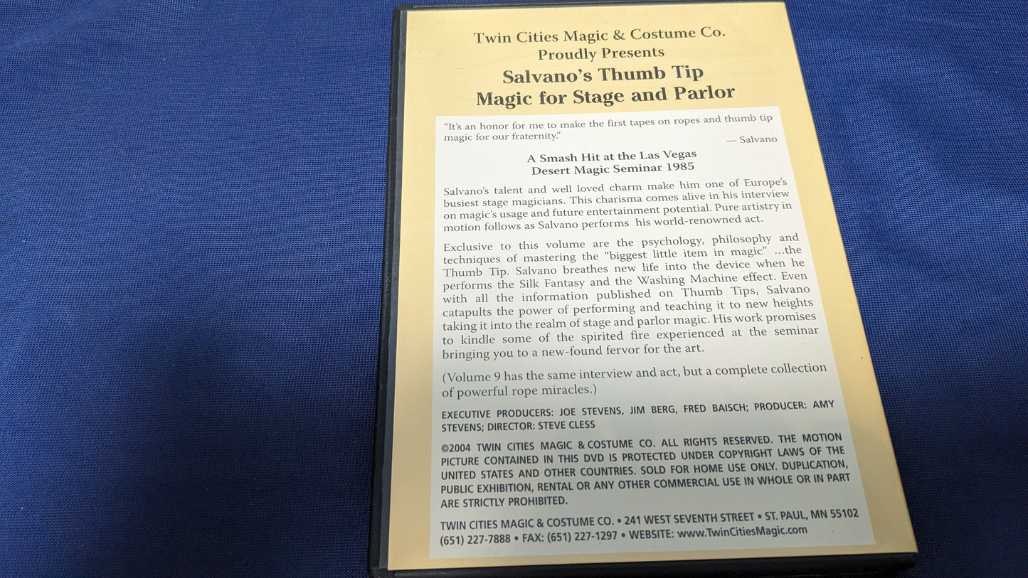 【中古:状態B】Salvano's Thumb