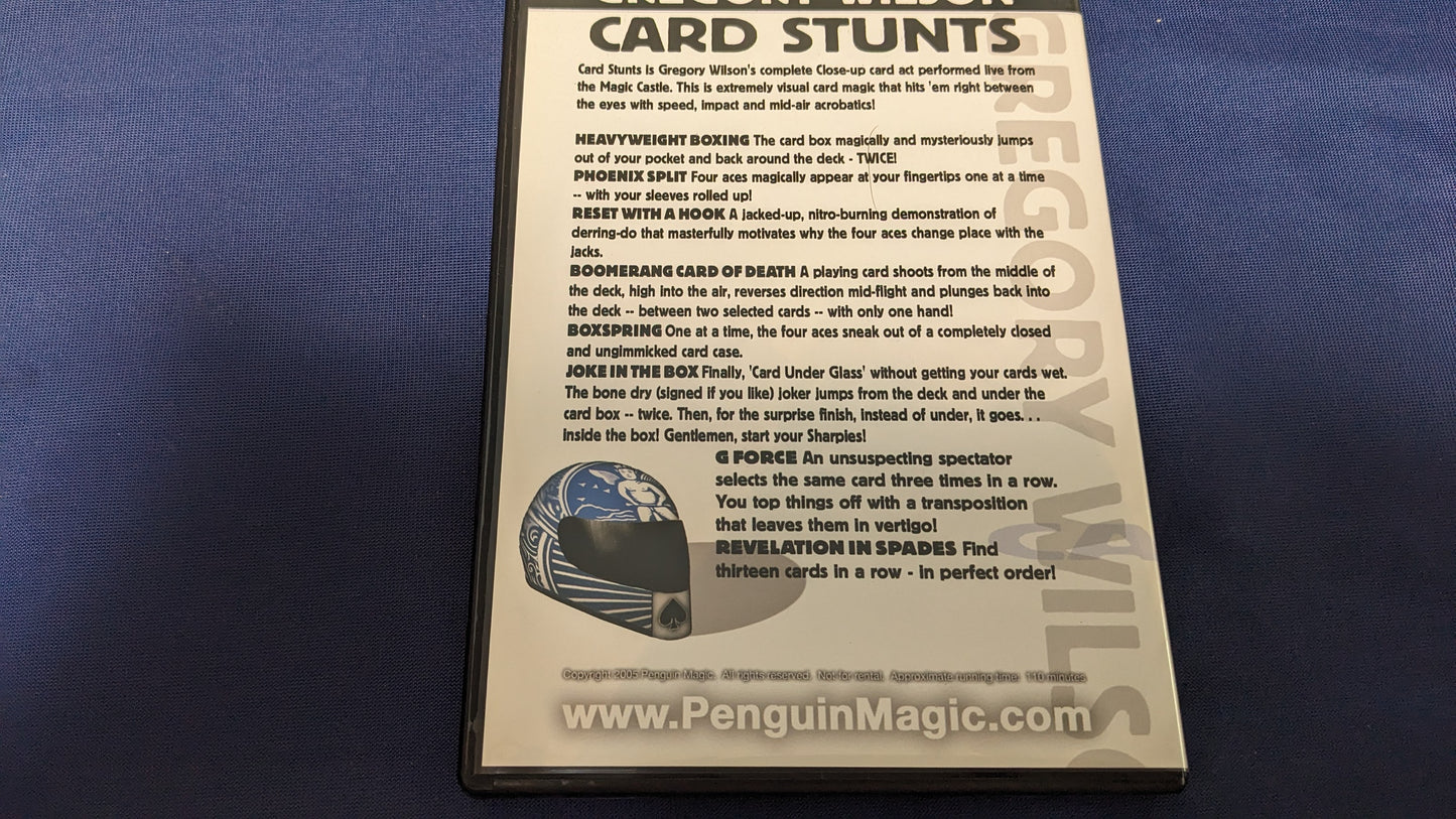 【中古:状態A】Card Stunts with GregoryWilson