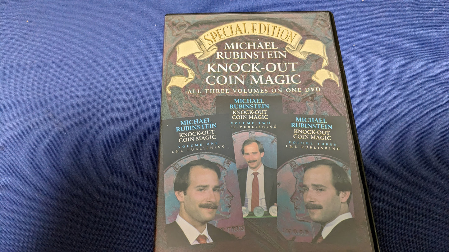 【中古:状態A】Knock Out Coin Magic by Michael Rubenstein