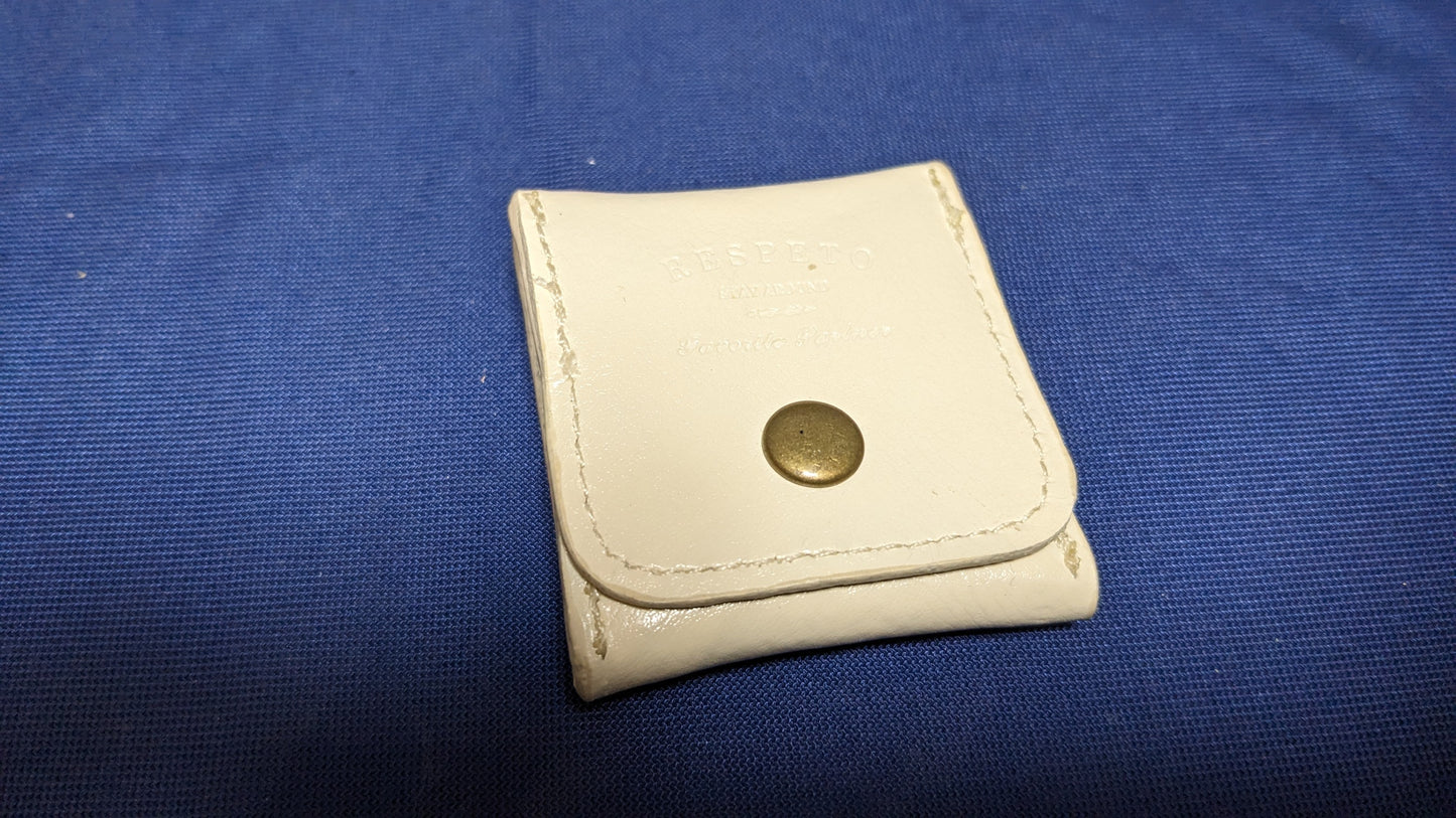 【中古:状態A】本革製・ミニコインパース 白