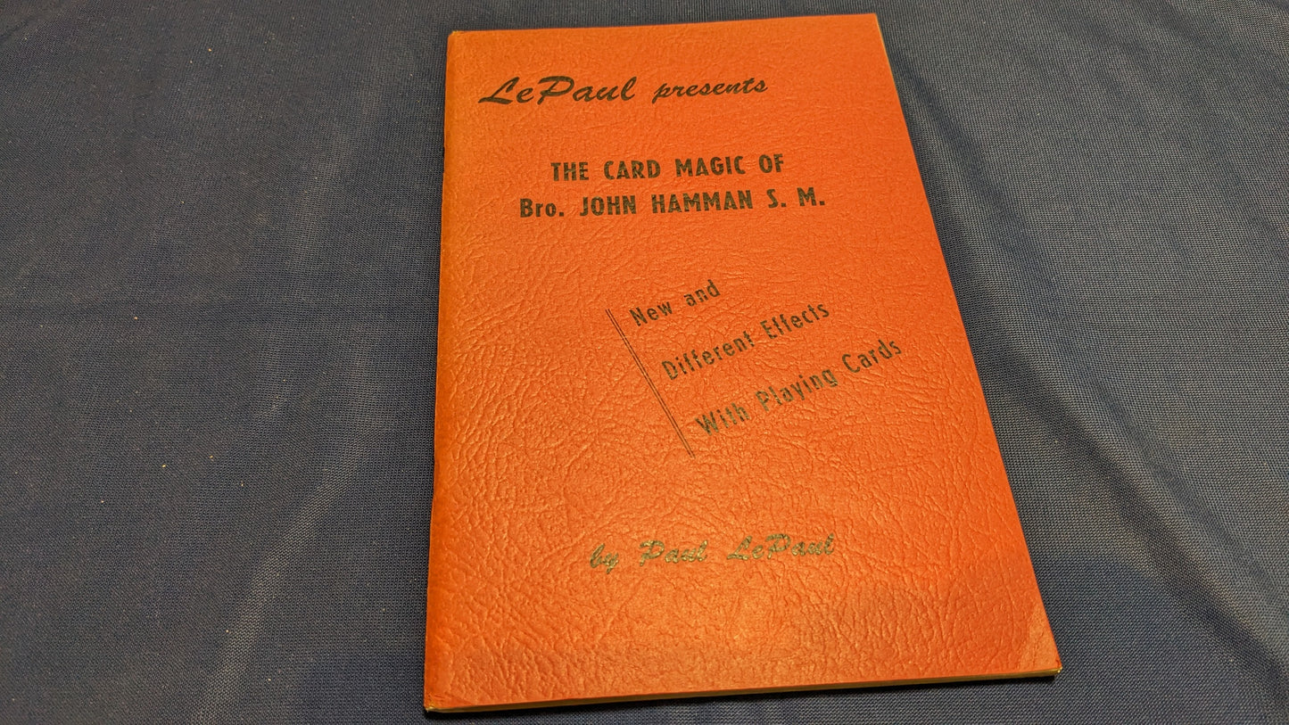 【中古:状態C】Le Paul Presents the Card Magic of Bro. John Hamman S. M.(洋書)