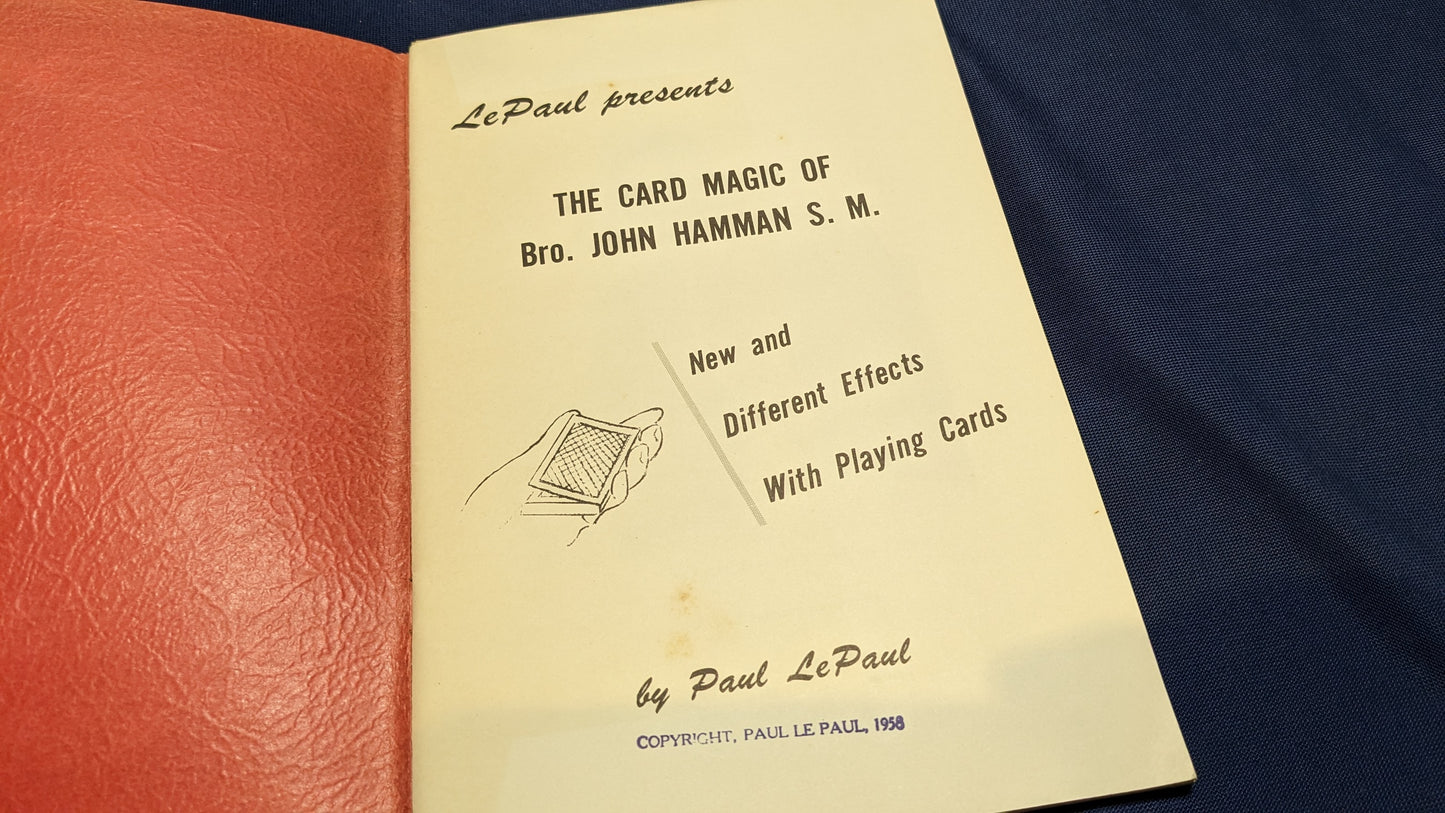 【中古:状態C】Le Paul Presents the Card Magic of Bro. John Hamman S. M.(洋書)