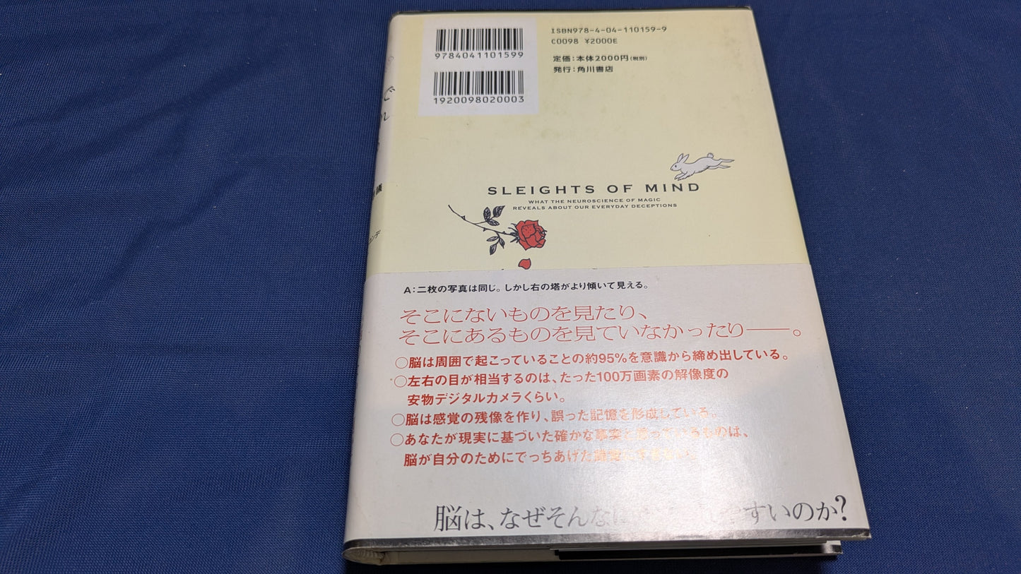 【中古:状態B】脳はすすんでだまされたがる マジックが解き明かす錯覚の不思議