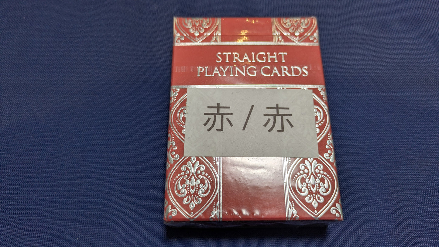 【中古:状態S】Straight Playing Cards Premium Edition (赤/赤) ダブルバック