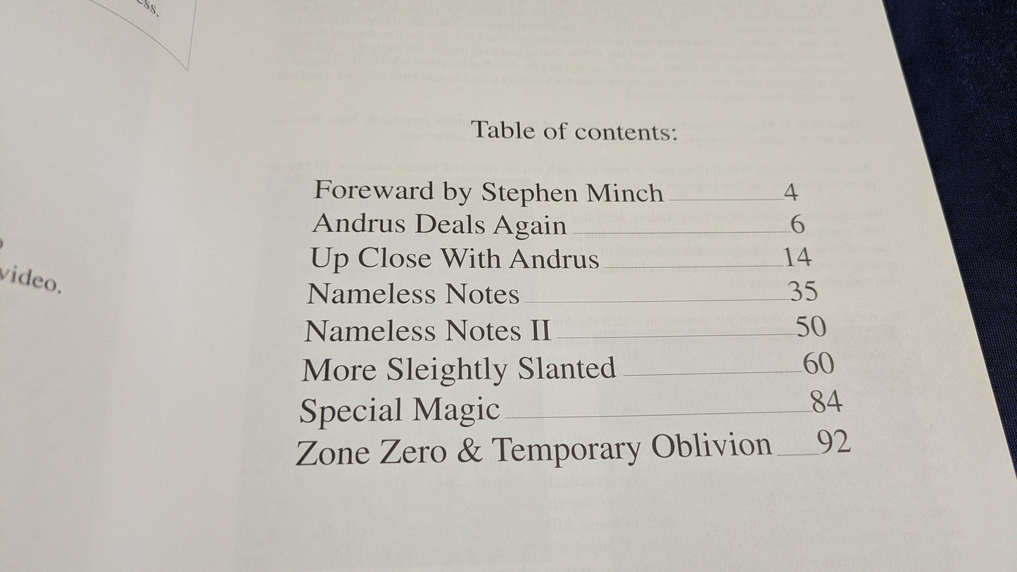 【中古:状態A】The Andrus Notes(洋書)